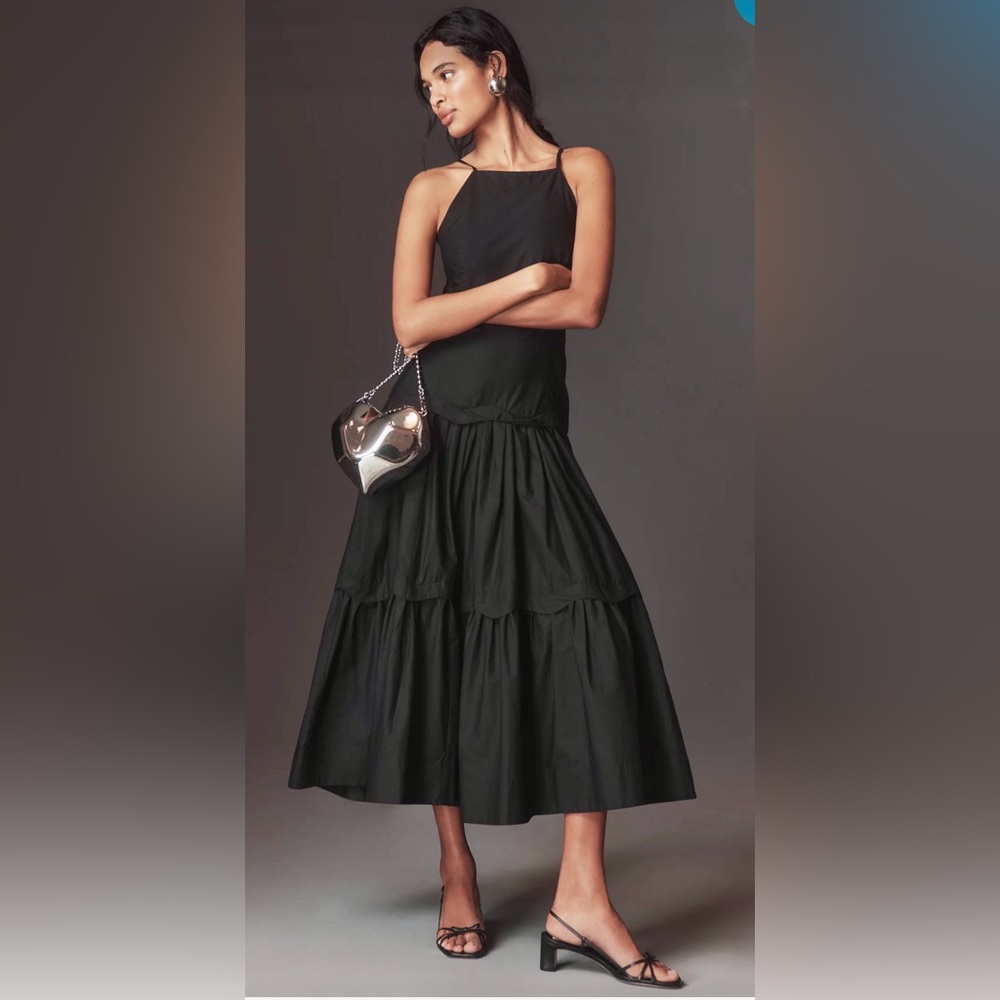 Maeve Halter Tiered Maxi Dress
NWOT